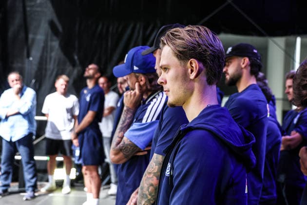 Fussball, 3.Liga Saison 2026 2027 Saisonvorbereitung MSV Duisburg auf dem Duisburger Stadtfest 19.07.2026, Königstrasse Duisburg Jakob Bookjans (MSV Duisburg, 7) Duisburg Königstrasse Nordrhein-Westfalen Deutschland *** Sports, Soccer, 3rd Division, 2026–2027 Season, MSV Duisburg s preseason preparations at the Duisburg City Festival on July 19, 2026, Königstrasse, Duisburg; Jakob Bookjans, MSV Duisburg, 7 Königstrasse, Duisburg, North Rhine-Westphalia, Germany