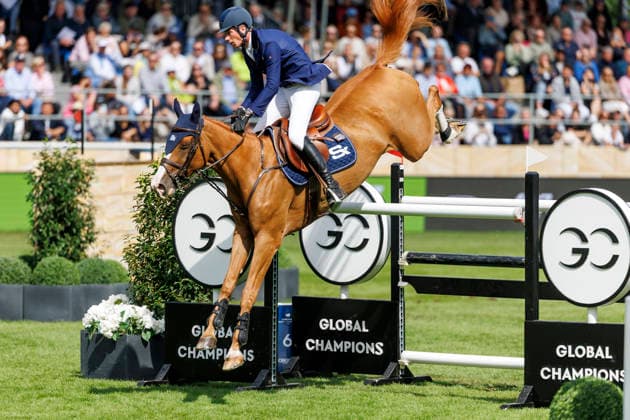 RIESENBECK - Longines Global Champions Tour of Riesenbeck 2026, RIESENBECK - Longines Global Champions Tour of Riesenbeck 2026 DEUSSER Daniel (GER), Pepita van T Meulenhof BR Longines GCT Grand Prix of Riesenbeck CSI5* - Int. jumping competition against the clock with jump-off (1.60 m) Riesenbeck, Riesenbeck International 19. July 2026 - *** RIESENBECK Longines Global Champions Tour of Riesenbeck 2026, RIESENBECK Longines Global Champions Tour of Riesenbeck 2026 DEUSSER Daniel GER, Pepita van T Meulenhof BR Longines GCT Grand Prix of Riesenbeck CSI5* International show jumping competition against the clock with a jump-off, 160 m, Riesenbeck, Riesenbeck International, July 19, 2026