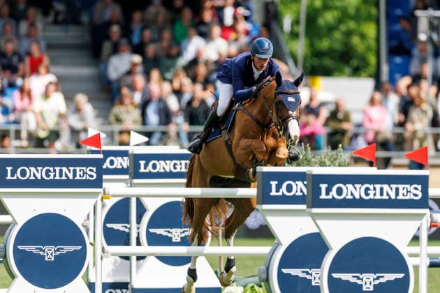 RIESENBECK - Longines Global Champions Tour of Riesenbeck 2026, RIESENBECK - Longines Global Champions Tour of Riesenbeck 2026 DEUSSER Daniel (GER), Pepita van T Meulenhof BR Longines GCT Grand Prix of Riesenbeck CSI5* - Int. jumping competition against the clock with jump-off (1.60 m) Riesenbeck, Riesenbeck International 19. July 2026 - *** RIESENBECK Longines Global Champions Tour of Riesenbeck 2026, RIESENBECK Longines Global Champions Tour of Riesenbeck 2026 DEUSSER Daniel GER, Pepita van T Meulenhof BR Longines GCT Grand Prix of Riesenbeck CSI5* International show jumping competition against the clock with a jump-off, 160 m, Riesenbeck, Riesenbeck International, July 19, 2026