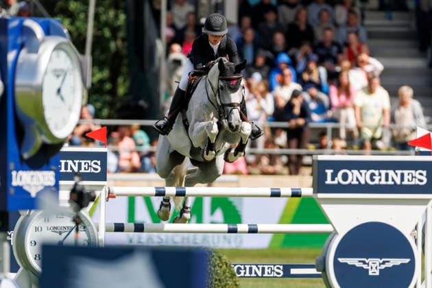 RIESENBECK - Longines Global Champions Tour of Riesenbeck 2026, RIESENBECK - Longines Global Champions Tour of Riesenbeck 2026 HINNERS Sophie (GER), Iron Dames My Prins Longines GCT Grand Prix of Riesenbeck CSI5* - Int. jumping competition against the clock with jump-off (1.60 m) Riesenbeck, Riesenbeck International 19. July 2026 - *** RIESENBECK Longines Global Champions Tour of Riesenbeck 2026, RIESENBECK Longines Global Champions Tour of Riesenbeck 2026 HINNERS Sophie GER, Iron Dames My Prins Longines GCT Grand Prix of Riesenbeck CSI5* International jumping competition against the clock with a jump-off, 160 m, Riesenbeck, Riesenbeck International, July 19, 2026