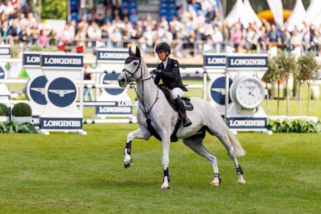 RIESENBECK - Longines Global Champions Tour of Riesenbeck 2026, RIESENBECK - Longines Global Champions Tour of Riesenbeck 2026 HINNERS Sophie (GER), Iron Dames My Prins Longines GCT Grand Prix of Riesenbeck CSI5* - Int. jumping competition against the clock with jump-off (1.60 m) Riesenbeck, Riesenbeck International 19. July 2026 - *** RIESENBECK Longines Global Champions Tour of Riesenbeck 2026, RIESENBECK Longines Global Champions Tour of Riesenbeck 2026 HINNERS Sophie GER, Iron Dames My Prins Longines GCT Grand Prix of Riesenbeck CSI5* International jumping competition against the clock with a jump-off, 160 m, Riesenbeck, Riesenbeck International, July 19, 2026