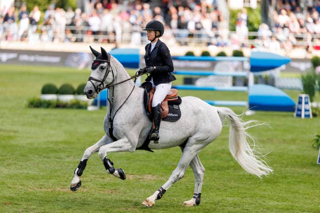 RIESENBECK - Longines Global Champions Tour of Riesenbeck 2026, RIESENBECK - Longines Global Champions Tour of Riesenbeck 2026 HINNERS Sophie (GER), Iron Dames My Prins Longines GCT Grand Prix of Riesenbeck CSI5* - Int. jumping competition against the clock with jump-off (1.60 m) Riesenbeck, Riesenbeck International 19. July 2026 - *** RIESENBECK Longines Global Champions Tour of Riesenbeck 2026, RIESENBECK Longines Global Champions Tour of Riesenbeck 2026 HINNERS Sophie GER, Iron Dames My Prins Longines GCT Grand Prix of Riesenbeck CSI5* International jumping competition against the clock with a jump-off, 160 m, Riesenbeck, Riesenbeck International, July 19, 2026