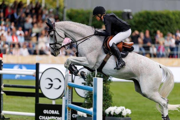 RIESENBECK - Longines Global Champions Tour of Riesenbeck 2026, RIESENBECK - Longines Global Champions Tour of Riesenbeck 2026 HINNERS Sophie (GER), Iron Dames My Prins Longines GCT Grand Prix of Riesenbeck CSI5* - Int. jumping competition against the clock with jump-off (1.60 m) Riesenbeck, Riesenbeck International 19. July 2026 - *** RIESENBECK Longines Global Champions Tour of Riesenbeck 2026, RIESENBECK Longines Global Champions Tour of Riesenbeck 2026 HINNERS Sophie GER, Iron Dames My Prins Longines GCT Grand Prix of Riesenbeck CSI5* International jumping competition against the clock with a jump-off, 160 m, Riesenbeck, Riesenbeck International, July 19, 2026