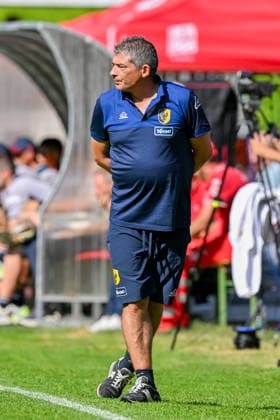 Trento™s head coach during the friendly match between Genoa and Trento at the Cesare Benatti Stadium in Moena, Italy - Sunday, July 19, 2026. - Soccer .  Copyright: xTanoxPecoraro LaPressex