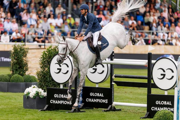 RIESENBECK - Longines Global Champions Tour of Riesenbeck 2026, RIESENBECK - Longines Global Champions Tour of Riesenbeck 2026 KUKUK Christian (GER), Checker 47 Longines GCT Grand Prix of Riesenbeck CSI5* - Int. jumping competition against the clock with jump-off (1.60 m) Riesenbeck, Riesenbeck International 19. July 2026 - *** RIESENBECK Longines Global Champions Tour of Riesenbeck 2026, RIESENBECK Longines Global Champions Tour of Riesenbeck 2026 KUKUK Christian GER, Checker 47 Longines GCT Grand Prix of Riesenbeck CSI5* International jumping competition against the clock with a jump-off, 160 m, Riesenbeck, Riesenbeck International, July 19, 2026