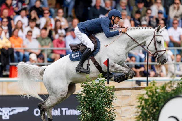 RIESENBECK - Longines Global Champions Tour of Riesenbeck 2026, RIESENBECK - Longines Global Champions Tour of Riesenbeck 2026 KUKUK Christian (GER), Checker 47 Longines GCT Grand Prix of Riesenbeck CSI5* - Int. jumping competition against the clock with jump-off (1.60 m) Riesenbeck, Riesenbeck International 19. July 2026 - *** RIESENBECK Longines Global Champions Tour of Riesenbeck 2026, RIESENBECK Longines Global Champions Tour of Riesenbeck 2026 KUKUK Christian GER, Checker 47 Longines GCT Grand Prix of Riesenbeck CSI5* International jumping competition against the clock with a jump-off, 160 m, Riesenbeck, Riesenbeck International, July 19, 2026
