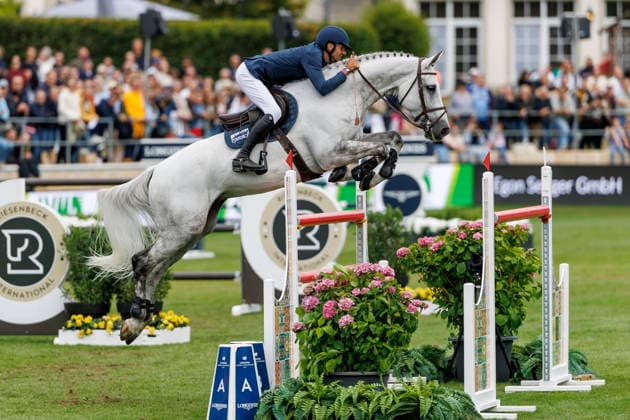 RIESENBECK - Longines Global Champions Tour of Riesenbeck 2026, RIESENBECK - Longines Global Champions Tour of Riesenbeck 2026 KUKUK Christian (GER), Checker 47 Longines GCT Grand Prix of Riesenbeck CSI5* - Int. jumping competition against the clock with jump-off (1.60 m) Riesenbeck, Riesenbeck International 19. July 2026 - *** RIESENBECK Longines Global Champions Tour of Riesenbeck 2026, RIESENBECK Longines Global Champions Tour of Riesenbeck 2026 KUKUK Christian GER, Checker 47 Longines GCT Grand Prix of Riesenbeck CSI5* International jumping competition against the clock with a jump-off, 160 m, Riesenbeck, Riesenbeck International, July 19, 2026