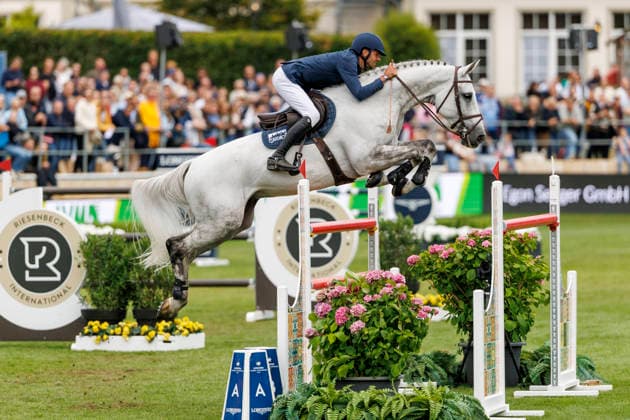 RIESENBECK - Longines Global Champions Tour of Riesenbeck 2026, RIESENBECK - Longines Global Champions Tour of Riesenbeck 2026 KUKUK Christian (GER), Checker 47 Longines GCT Grand Prix of Riesenbeck CSI5* - Int. jumping competition against the clock with jump-off (1.60 m) Riesenbeck, Riesenbeck International 19. July 2026 - *** RIESENBECK Longines Global Champions Tour of Riesenbeck 2026, RIESENBECK Longines Global Champions Tour of Riesenbeck 2026 KUKUK Christian GER, Checker 47 Longines GCT Grand Prix of Riesenbeck CSI5* International show jumping competition against the clock with a jump-off, 160 m, Riesenbeck, Riesenbeck International, July 19, 2026