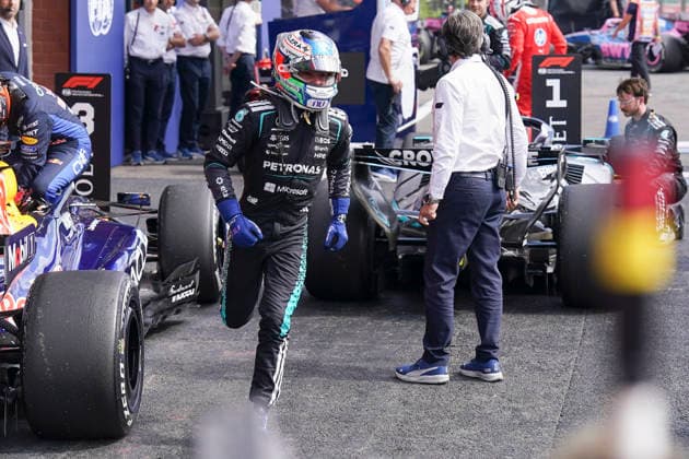 FORMULA ONE BELGIAN GRAND PRIX 2026 Kimi Antonelli 12 (ITA) Mercedes runs to celebrate with his team in parc ferme after winning the race during the Formula 1 Moet & Chandon Belgian Grand Prix 2026, 10th round of the 2026 Formula 1 World Championship, WM, Weltmeisterschaft from 17th - 19th July 2026 at Circuit de Spa-Francorchamps, Stavelot, Belgium. Credit: Robbie Hoad Every Second Media Editorial use only. All images are copyright Every Second Media Limited. No images may be reproduced without prior permission. Copyright: xIMAGO EveryxSecondxMediax ESM-2070-0402 RobbiexHoadx xEveryxSecondxMediax