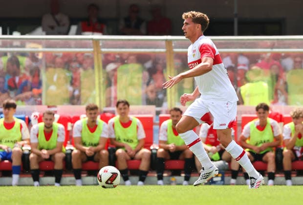 19.07.2026, Deutschland, Balingen, Fußball Bundesliga, Saison 2026 2027, Testspiel, TSG Balingen vs. VfB Stuttgart, Grischa Prömel (VfB) *** July 19, 2026, Germany, Balingen, Bundesliga, 2026–2027 season, Friendly, TSG Balingen vs. VfB Stuttgart, Grischa Prömel (VfB)