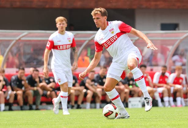 19.07.2026, Deutschland, Balingen, Fußball Bundesliga, Saison 2026 2027, Testspiel, TSG Balingen vs. VfB Stuttgart, Grischa Prömel (VfB) *** July 19, 2026, Germany, Balingen, Bundesliga, 2026–2027 season, Friendly Match, TSG Balingen vs. VfB Stuttgart, Grischa Prömel (VfB)