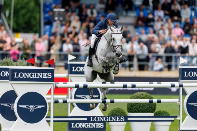 RIESENBECK - Longines Global Champions Tour of Riesenbeck 2026, RIESENBECK - Longines Global Champions Tour of Riesenbeck 2026 KUKUK Christian (GER), Checker 47 Longines GCT Grand Prix of Riesenbeck CSI5* - Int. jumping competition against the clock with jump-off (1.60 m) Riesenbeck, Riesenbeck International 19. July 2026 - *** RIESENBECK Longines Global Champions Tour of Riesenbeck 2026, RIESENBECK Longines Global Champions Tour of Riesenbeck 2026 KUKUK Christian GER, Checker 47 Longines GCT Grand Prix of Riesenbeck CSI5* International jumping competition against the clock with a jump-off, 160 m, Riesenbeck, Riesenbeck International, July 19, 2026
