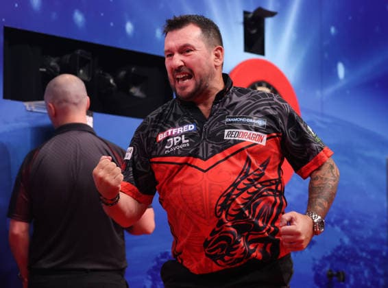 World Matchplay Darts 2026 Jonny Clayton during the 2026 World Matchplay darts at Winter Gardens, Blackpool, UK on 19 July 2026. Blackpool Winter Gardens UK Editorial use only , Copyright: xChrisxSargeantx PSI-24526-0138