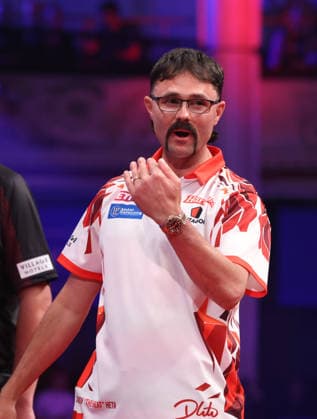 World Matchplay Darts 2026 Damon Heta during the 2026 World Matchplay darts at Winter Gardens, Blackpool, UK on 19 July 2026. Blackpool Winter Gardens UK Editorial use only , Copyright: xChrisxSargeantx PSI-24526-0144