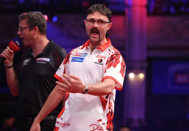 World Matchplay Darts 2026 Damon Heta during the 2026 World Matchplay darts at Winter Gardens, Blackpool, UK on 19 July 2026. Blackpool Winter Gardens UK Editorial use only , Copyright: xChrisxSargeantx PSI-24526-0145