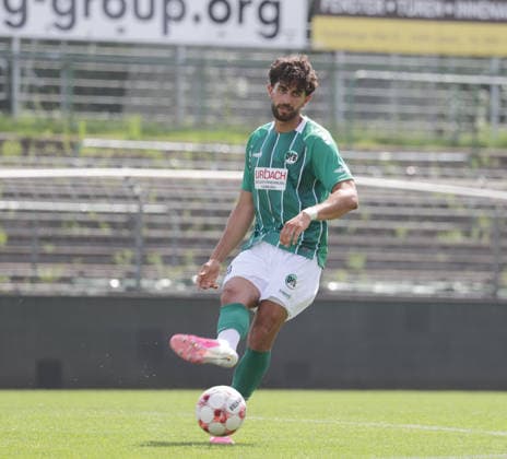 Deniz Yilmaz (VfB Luebeck) Fussball, Herren, Saison 2026 2027, SHFV-Pokal Achtelfinale, VfB Luebeck gegen Kaltenkirchener TS , 4-1 DFL REGULATIONS PROHIBIT ANY USE OF PHOTOGRAPHS AS IMAGE SEQUENCES AND OR QUASI-VIDEO. *** Deniz Yilmaz, VfB Lübeck Soccer, Men s Team, 2026–2027 Season, SHFV Cup Round of 16, VfB Lübeck vs. Kaltenkirchener TS, 4–1. DFL regulations prohibit any use of photographs as image sequences and or quasi-video.