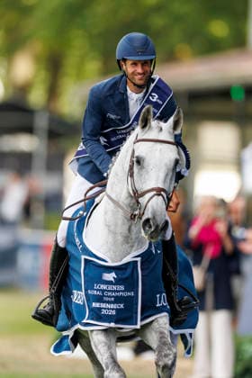 RIESENBECK - Longines Global Champions Tour of Riesenbeck 2026, RIESENBECK - Longines Global Champions Tour of Riesenbeck 2026 KUKUK Christian (GER), Checker 47 Siegerehrung Prize giving ceremony Longines GCT Grand Prix of Riesenbeck CSI5* - Int. jumping competition against the clock with jump-off (1.60 m) Riesenbeck, Riesenbeck International 19. July 2026 - *** RIESENBECK Longines Global Champions Tour of Riesenbeck 2026, RIESENBECK Longines Global Champions Tour of Riesenbeck 2026 KUKUK Christian GER, Checker 47 Prize Giving Ceremony Longines GCT Grand Prix of Riesenbeck CSI5* International show jumping competition against the clock with a jump-off 1 60 m Riesenbeck, Riesenbeck International, July 19, 2026