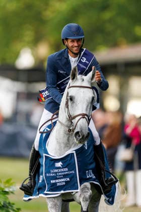RIESENBECK - Longines Global Champions Tour of Riesenbeck 2026, RIESENBECK - Longines Global Champions Tour of Riesenbeck 2026 KUKUK Christian (GER), Checker 47 Siegerehrung Prize giving ceremony Longines GCT Grand Prix of Riesenbeck CSI5* - Int. jumping competition against the clock with jump-off (1.60 m) Riesenbeck, Riesenbeck International 19. July 2026 - *** RIESENBECK Longines Global Champions Tour of Riesenbeck 2026, RIESENBECK Longines Global Champions Tour of Riesenbeck 2026 KUKUK Christian GER, Checker 47 Prize Giving Ceremony Longines GCT Grand Prix of Riesenbeck CSI5* International show jumping competition against the clock with a jump-off 1 60 m Riesenbeck, Riesenbeck International, July 19, 2026
