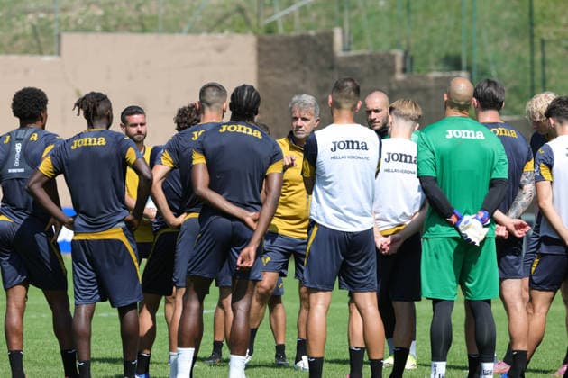Foto IPP Emanuele Pennacchio Folgaria 19 07 2026 training session the preseason camp 2026-2027 Nella foto Marco Baroni head coach of Hellas Verona FC italyphotopress world copyright Folgaria italy Italia ITALY  Copyright: xR4924_italyphotopressx