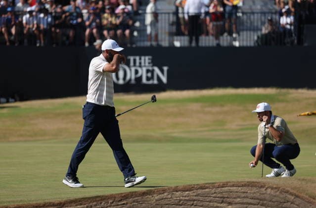 154th Open Golf Championships - Round 4 Scottie Scheffler of the USA reacts after putting on the 18th green during the fourth round of the British Open Golf Championships at Royal Birkdale in Southport, Britain, 19 July 2026. SOUTHPORT UNITED KINGDOM  Copyright: xADAMxVAUGHANx