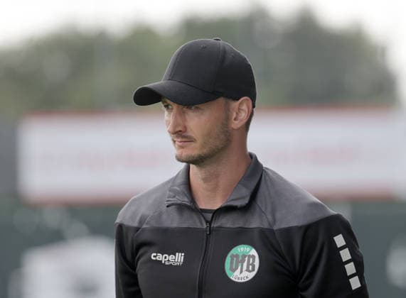 Trainer Kevin Rodewald (VfB Luebeck) Fussball, Herren, Saison 2026 2027, SHFV-Pokal Achtelfinale, VfB Luebeck gegen Kaltenkirchener TS , 4-1 DFL REGULATIONS PROHIBIT ANY USE OF PHOTOGRAPHS AS IMAGE SEQUENCES AND OR QUASI-VIDEO. *** Coach Kevin Rodewald, VfB Lübeck Soccer, Men s Team, 2026–2027 Season, SHFV Cup Round of 16, VfB Lübeck vs. Kaltenkirchener TS, 4–1. DFL regulations prohibit any use of photographs as image sequences and or quasi-video.