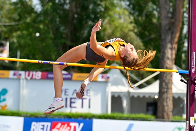 Lea VOELCKER (Germany, Munich Athletics, Hochsprung) ITA, European Atheltics U18 Championships, Athletics, 19.07.2026, ITA, European Atheltics U18 Championships, Athletics, 19.07.2026, *** Lea VOELCKER, Germany, Munich Athletics, High Jump, ITA, European Athletics U18 Championships, Athletics, July 19, 2026, ITA, European Athletics U18 Championships, Athletics, July 19, 2026, Copyright: xEibnerxPressefoto JanxPapenfussx EP_JPS