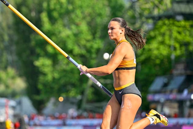 Eva Marie WEISBRODT (Germany, MTG Mannheim, Stabhochsprung) ITA, European Atheltics U18 Championships, Athletics, 19.07.2026, ITA, European Atheltics U18 Championships, Athletics, 19.07.2026, *** Eva Marie WEISBRODT, Germany, MTG Mannheim, Pole Vault, ITA, European Athletics U18 Championships, Athletics, July 19, 2026, ITA, European Athletics U18 Championships, Athletics, July 19, 2026, Copyright: xEibnerxPressefoto JanxPapenfussx EP_JPS