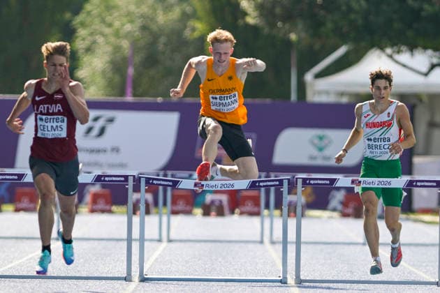 Erik SIEPMANN (Germany, MTV Wittmund, 400m Huerden) ITA, European Atheltics U18 Championships, Athletics, 19.07.2026, ITA, European Atheltics U18 Championships, Athletics, 19.07.2026, *** Erik SIEPMANN, Germany, MTV Wittmund, 400m Hurdles, ITA, European Athletics U18 Championships, Track and Field, July 19, 2026, ITA, European Athletics U18 Championships, Track and Field, July 19, 2026, Copyright: xEibnerxPressefoto JanxPapenfussx EP_JPS