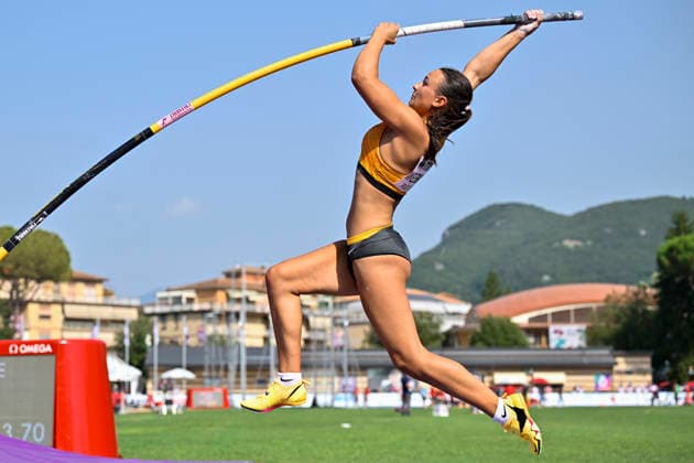 Eva Marie WEISBRODT (Germany, MTG Mannheim, Stabhochsprung) ITA, European Atheltics U18 Championships, Athletics, 19.07.2026, ITA, European Atheltics U18 Championships, Athletics, 19.07.2026, *** Eva Marie WEISBRODT, Germany, MTG Mannheim, Pole Vault, ITA, European Athletics U18 Championships, Athletics, July 19, 2026, ITA, European Athletics U18 Championships, Athletics, July 19, 2026, Copyright: xEibnerxPressefoto JanxPapenfussx EP_JPS