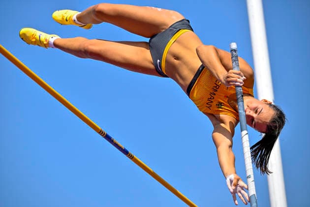 Eva Marie WEISBRODT (Germany, MTG Mannheim, Stabhochsprung) ITA, European Atheltics U18 Championships, Athletics, 19.07.2026, ITA, European Atheltics U18 Championships, Athletics, 19.07.2026, *** Eva Marie WEISBRODT, Germany, MTG Mannheim, Pole Vault, ITA, European Athletics U18 Championships, Athletics, July 19, 2026, ITA, European Athletics U18 Championships, Athletics, July 19, 2026, Copyright: xEibnerxPressefoto JanxPapenfussx EP_JPS