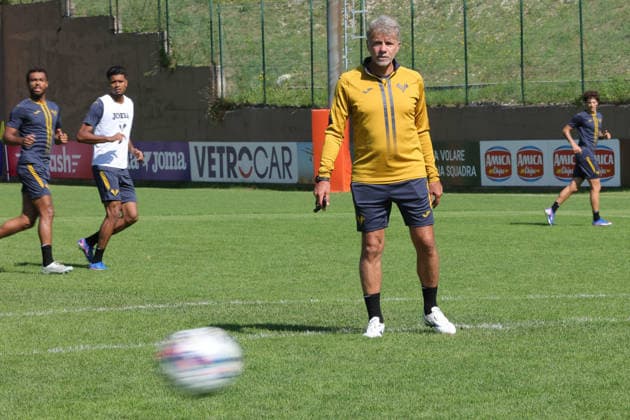 Foto IPP Emanuele Pennacchio Folgaria 19 07 2026 training session the preseason camp 2026-2027 Nella foto Marco Baroni head coach of Hellas Verona FC italyphotopress world copyright Folgaria italy Italia ITALY  Copyright: xR4924_italyphotopressx