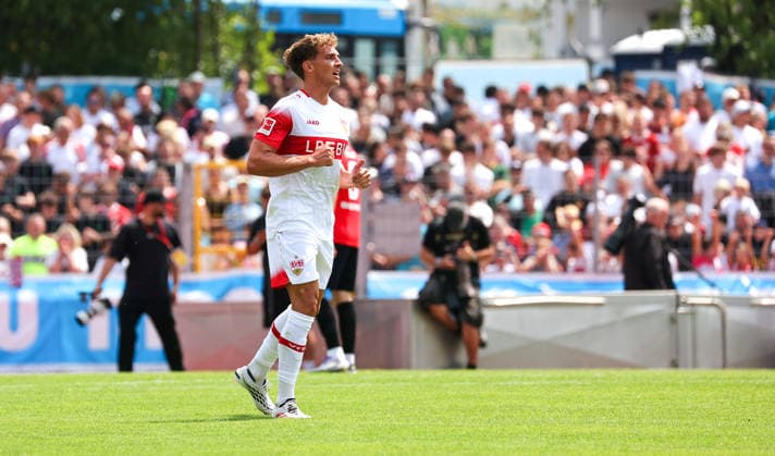 19.07.2026, Deutschland, Balingen, Fußball Bundesliga, Saison 2026 2027, Testspiel, TSG Balingen vs. VfB Stuttgart, Grischa Prömel (VfB) *** July 19, 2026, Germany, Balingen, Bundesliga, 2026–2027 season, Friendly Match, TSG Balingen vs. VfB Stuttgart, Grischa Prömel (VfB)