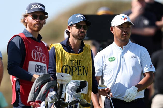 RECORD DATE NOT STATED 19th July 2026; Royal Birkdale Golf Club, Southport, Merseyside, England; The Open Championship Final Day; Si Woo Kim (KOR) at the 9th tee DavidxBlunsden