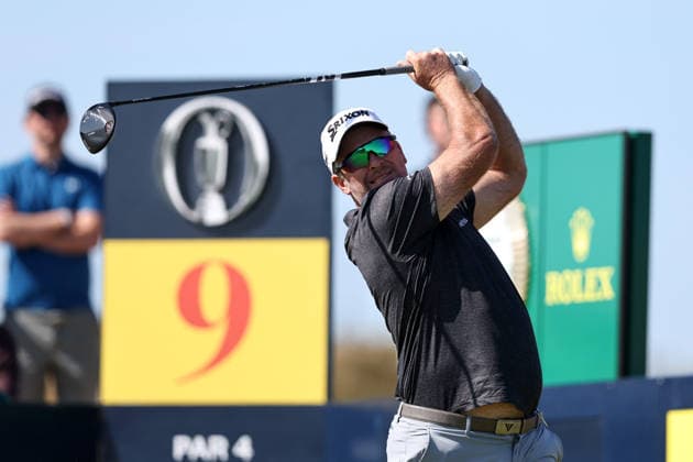 RECORD DATE NOT STATED 19th July 2026; Royal Birkdale Golf Club, Southport, Merseyside, England; The Open Championship Final Day; Ryan Fox (NZ) plays from the tee at the 9th hole DavidxBlunsden