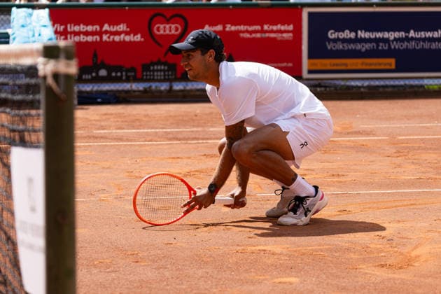 Krefeld, Deutschland 19. Juli 2026: 2. Tennis-Bundesliga Herren - 2026 - HTC Blau-Weiß Krefeld gegen Bremer TC v. 1912 Im Bild: Flavio Cobolli (BWK) HTC Blau Weiß Nordrhein Westfalen *** Krefeld, Germany, July 19, 2026 – 2026 Men’s Tennis Bundesliga: HTC Blau Weiß Krefeld vs. Bremer TC v 1912. Pictured: Flavio Cobolli, BWK HTC Blau Weiß North Rhine-Westphalia Copyright: xFotostandx xGoertzx