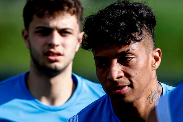 SSC Napoli preseason 2026-27 Napoli s Brazilian forward Alisson Santos during third day SSC Napoli s 2026-27 preseason training camp in val di sole in Trentino, Dimaro Folgarida July, 19 2026. _BPH3476 Copyright: xAntonioxBalascox