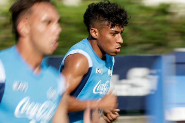 SSC Napoli preseason 2026-27 Napoli s Brazilian forward Alisson Santos during third day SSC Napoli s 2026-27 preseason training camp in val di sole in Trentino, Dimaro Folgarida July, 19 2026. _BPH3919 Copyright: xAntonioxBalascox