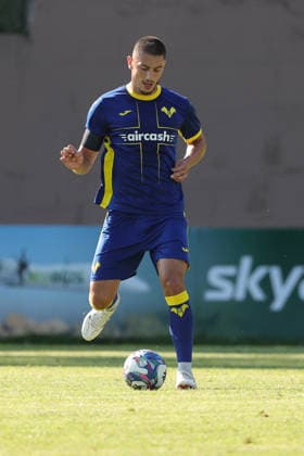 SOCCER - Other - Hellas Verona - Training and Friendly Match Photo by IPA ABACAPRESS.COM86813277 - Seid Korac of Hellas Verona FC during the friendly match between Hellas Verona and Rovereto at the Sporting Center La Pineta on July 19, 2026, in Folgaria, VI. Verona Italy  Copyright: xIPAxSport ABACAx