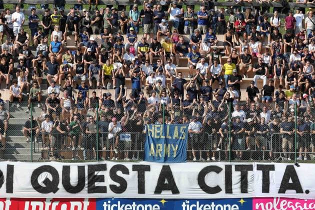 SOCCER - Other - Hellas Verona - Training and Friendly Match Photo by IPA ABACAPRESS.COM86813164 - Hella Verona fans during the friendly match between Hellas Verona and Rovereto at the Sporting Center La Pineta on July 19, 2026, in Folgaria, VI. Verona Italy  Copyright: xIPAxSport ABACAx