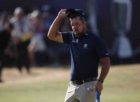 154th Open Golf Championships - Round 4 Bryson Dechambeau of the USA reacts after his fourth round at the British Open Golf Championships at Royal Birkdale in Southport, Britain, 19 July 2026. SOUTHPORT UNITED KINGDOM  Copyright: xADAMxVAUGHANx
