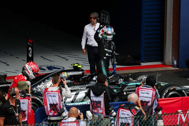 F1 - BELGIAN GRAND PRIX 2026 KIMI ANTONELLI Andrea (ita), Mercedes AMG F1 Team W16, portrait celebration winner during the Formula 1 Belgian Grand Prix 2026, 10th round of the 2026 Formula One World Championship, WM, Weltmeisterschaft from July 17 to 19, 2026 on the Circuit de Spa-Francorchamps, in Stavelot, Belgium -  Copyright: xANTONINxVINCENTx