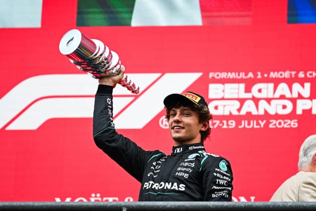 F1 - BELGIAN GRAND PRIX 2026 KIMI ANTONELLI Andrea (ita), Mercedes AMG F1 Team W16, portrait during the Formula 1 Belgian Grand Prix 2026, 10th round of the 2026 Formula One World Championship, WM, Weltmeisterschaft from July 17 to 19, 2026 on the Circuit de Spa-Francorchamps, in Stavelot, Belgium -  Copyright: xALBERTOxVIMERCATIx
