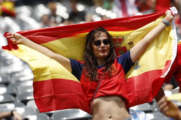 FIFA World Cup, WM, Weltmeisterschaft, Fussball 2026 final - Spain vs Argentina Supporters of Spain before the FIFA World Cup 2026 final match Spain against Argentina, in New Jersey, USA, 19 July 2026. EAST RUTHERFORD United States  Copyright: xSHAWNxTHEWx