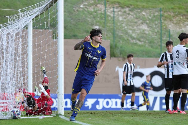 SOCCER - Other - Hellas Verona - Training and Friendly Match Photo by IPA ABACAPRESS.COM86813730 - Isaac Tomich of Hellas Verona FC during the friendly match between Hellas Verona and Rovereto at the Sporting Center La Pineta on July 19, 2026, in Folgaria, VI. Verona Italy  Copyright: xIPAxSport ABACAx