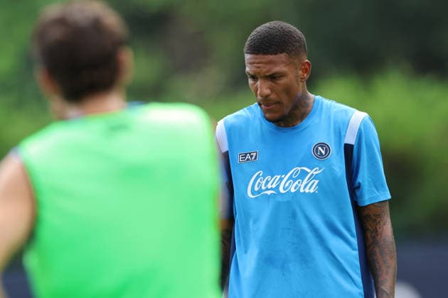 July 19, 2026, Dimaro Folgarida, Trento, Italy: Michael Folorunsho of Napoli during a training session on Day of the preseason camp of SSC Napoli at stadio Carciato in Dimaro Folgarida, Trento, Italy, on July 19, 2025. Dimaro Folgarida Italy - ZUMAl131 20260719_zsp_l131_006 Copyright: xCiroxDexLucax
