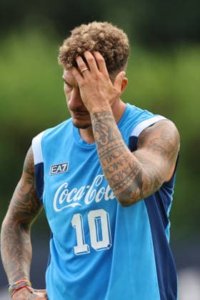 July 19, 2026, Dimaro Folgarida, Trento, Italy: Giovanni Di Lorenzo of Napoli during a training session on Day of the preseason camp of SSC Napoli at stadio Carciato in Dimaro Folgarida, Trento, Italy, on July 19, 2025. Dimaro Folgarida Italy - ZUMAl131 20260719_zsp_l131_008 Copyright: xCiroxDexLucax