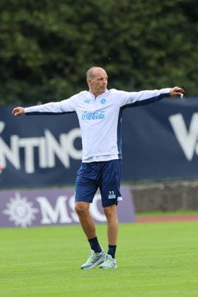 July 19, 2026, Dimaro Folgarida, Trento, Italy: Massimiliano Allegri coach of Napoli during a training session on Day of the preseason camp of SSC Napoli at stadio Carciato in Dimaro Folgarida, Trento, Italy, on July 19, 2025. Dimaro Folgarida Italy - ZUMAl131 20260719_zsp_l131_009 Copyright: xCiroxDexLucax