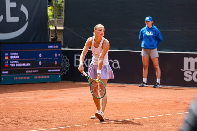 Tennis I Damen I Saison 2026 I MSC Hamburg Ladies Open WTA250 I 19.07.2026 Aufschlag, Angabe, Service: Victoria Brand (DEU) *** Tennis I Women I 2026 Season I MSC Hamburg Ladies Open WTA250 I July 19, 2026 Serve, Service, Victoria Brand GER Copyright: xLobeca Björn-OlexKehmx