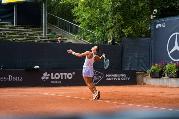 Tennis I Damen I Saison 2026 I MSC Hamburg Ladies Open WTA250 I 19.07.2026 Aufschlag, Angabe, Service: Victoria Brand (DEU) *** Tennis I Women I 2026 Season I MSC Hamburg Ladies Open WTA250 I July 19, 2026 Serve, Service, Victoria Brand GER Copyright: xLobeca Björn-OlexKehmx