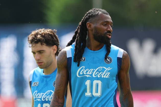 July 19, 2026, Dimaro Folgarida, Trento, Italy: Frank Zambo Anguissa of Napoli during a training session on Day of the preseason camp of SSC Napoli at stadio Carciato in Dimaro Folgarida, Trento, Italy, on July 19, 2025. Dimaro Folgarida Italy - ZUMAl131 20260719_zsp_l131_027 Copyright: xCiroxDexLucax